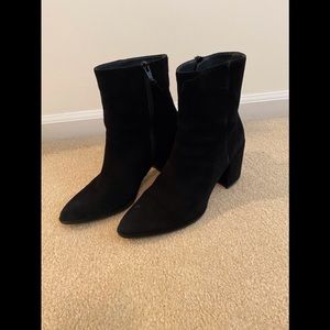 Stuart Weitzman Suede Heeled Booties
